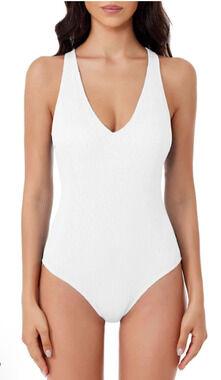 BCA By Rebecca Virtue Women's Small Madilynn One Piece Texture Swimsuit L8-30